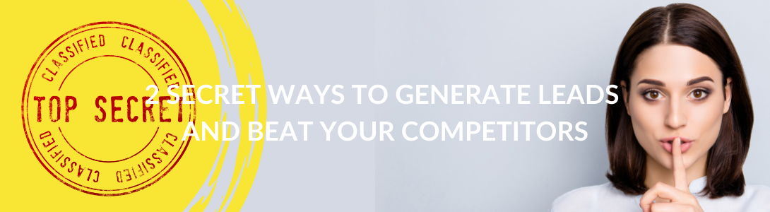 2 secret ways to generate sales leads