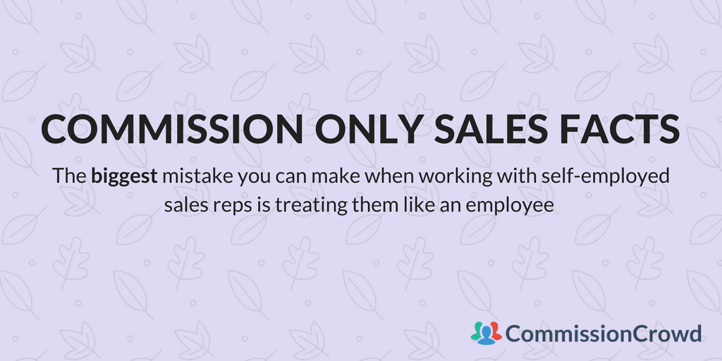 self-employed sales reps