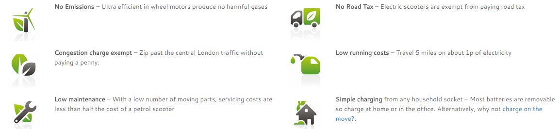 Electric scooter benefits