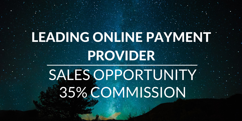 online payment provider freelance sales job