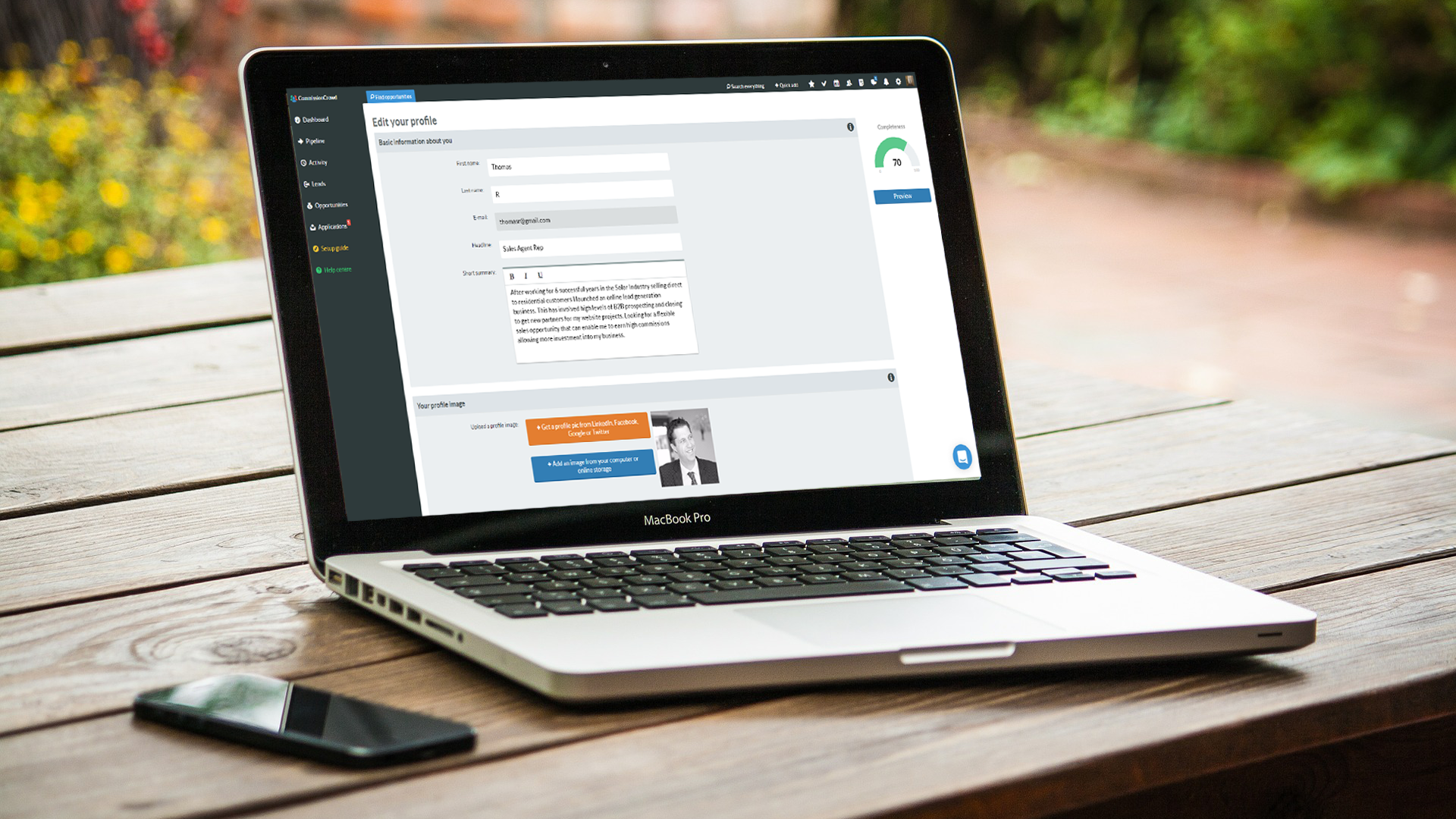 Sales Agents: How To Set Up And Edit Your Profile On CommissionCrowd